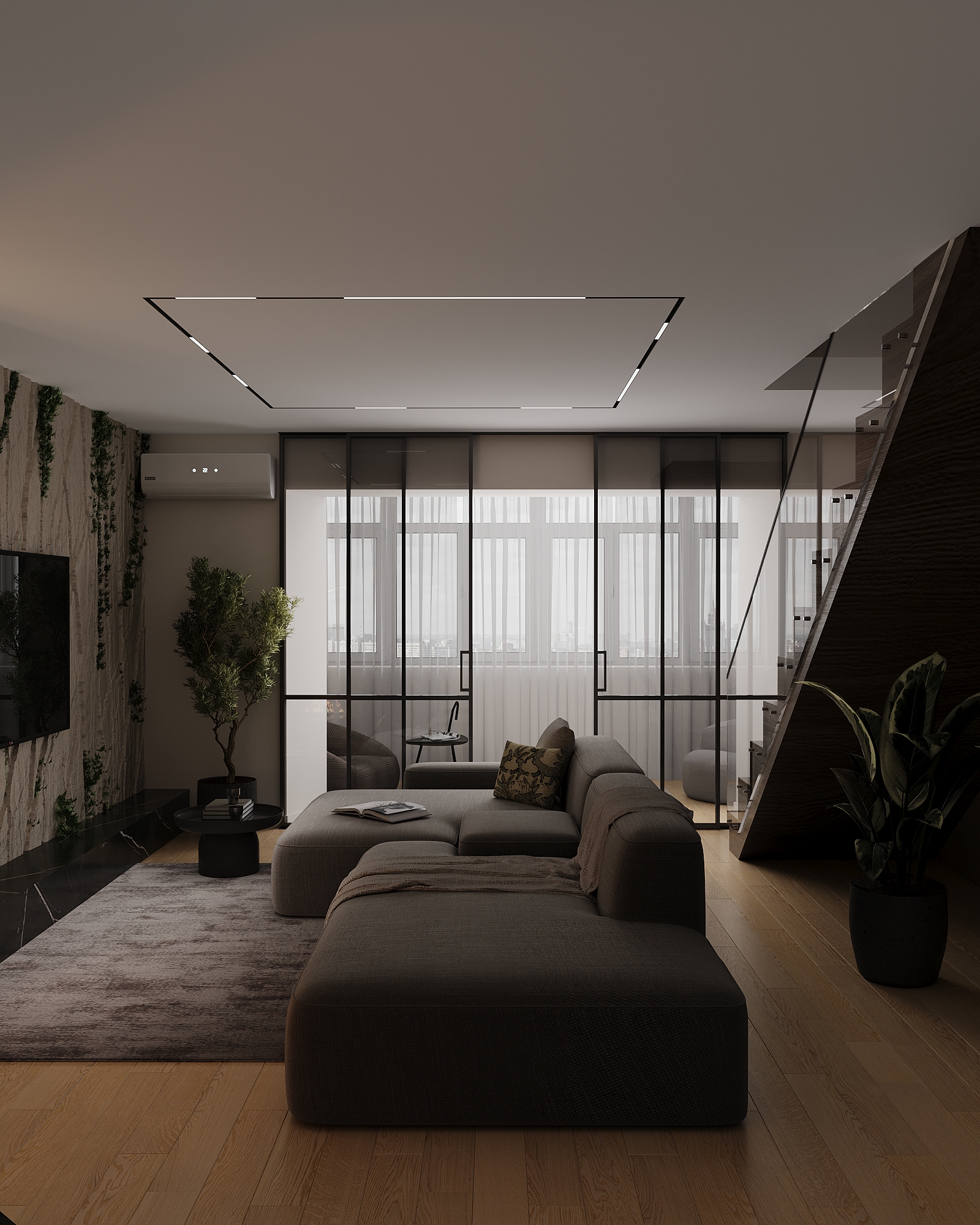 Дизайн двухуровневой квартиры 140 м² в Москве с игровой комнатой — фото 3